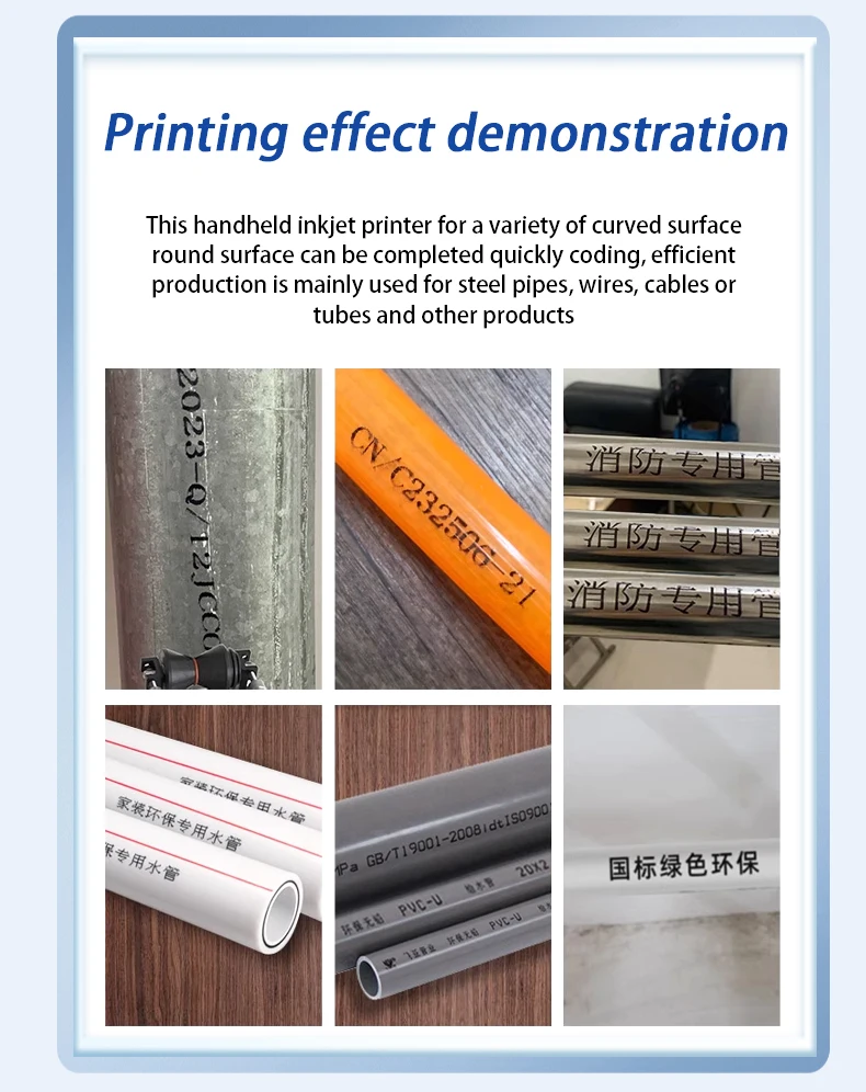 1760PLUS-2 12.7MM Thermal Inkjet Printer for Pipe Cable Portable Text QR Barcode