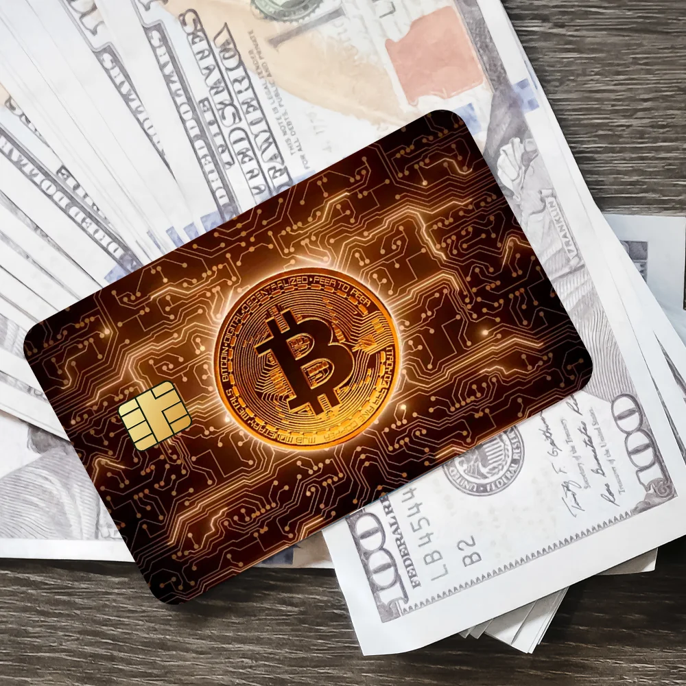 Trends Bitcoin Decorative Small Waterproof Chip 4PCS Card Sticker New  Anti-Scratch - AliExpress
