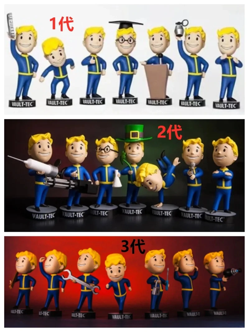 

Fallout Fallout Series surrounding toys 7 Fallout Kid 1 generation 2 generation 3 generation Vault Boy hand action models