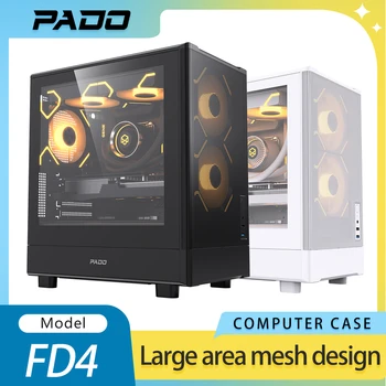 Computer Case Desktop DIY Itx Case Side Transparent Tempered Glass Water-cooled Gabinete PcM-ATX Case Gabinete Gamer