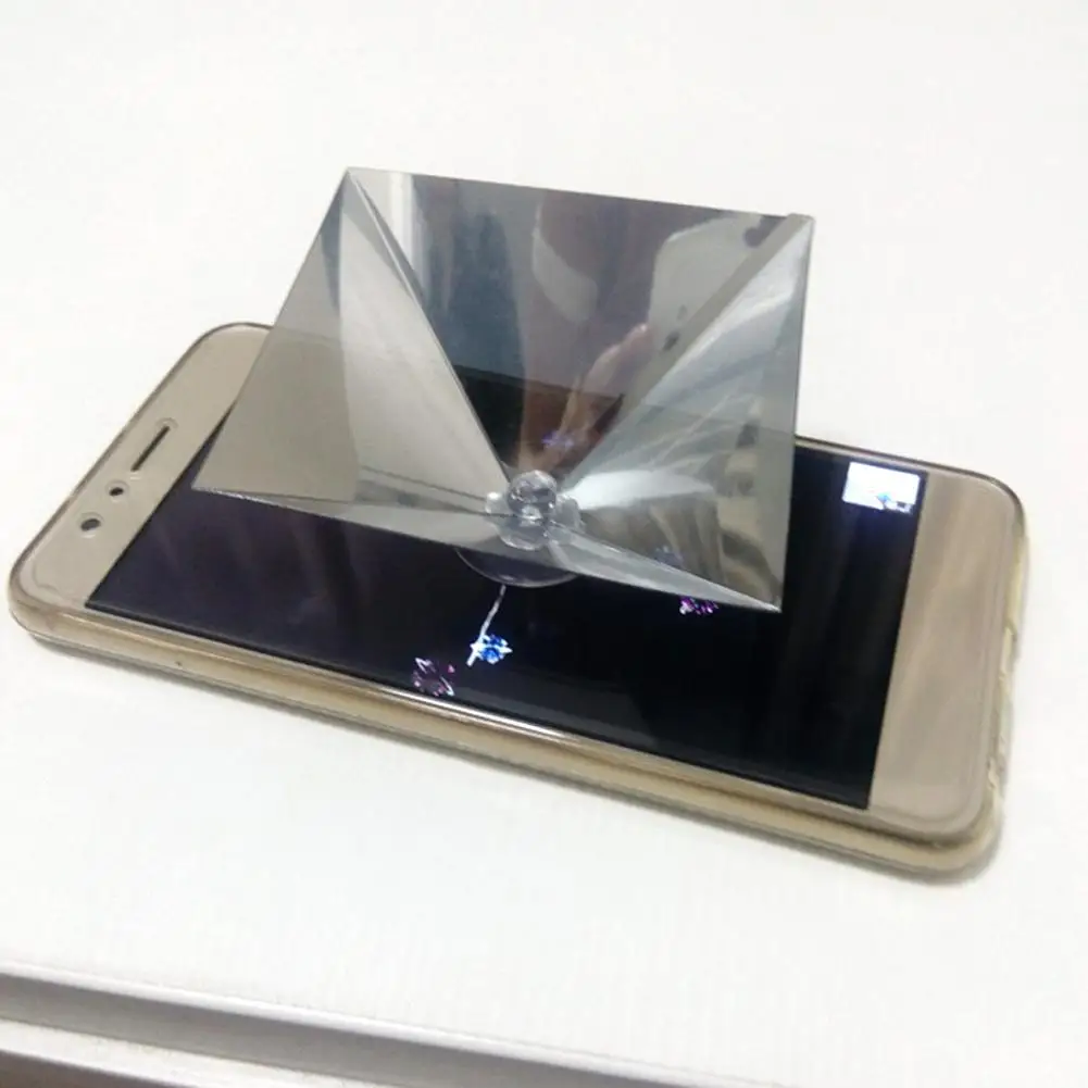 3D Hologram Pyramid Display Projector Video Stand Universal For Smart Mobile Phone SD998