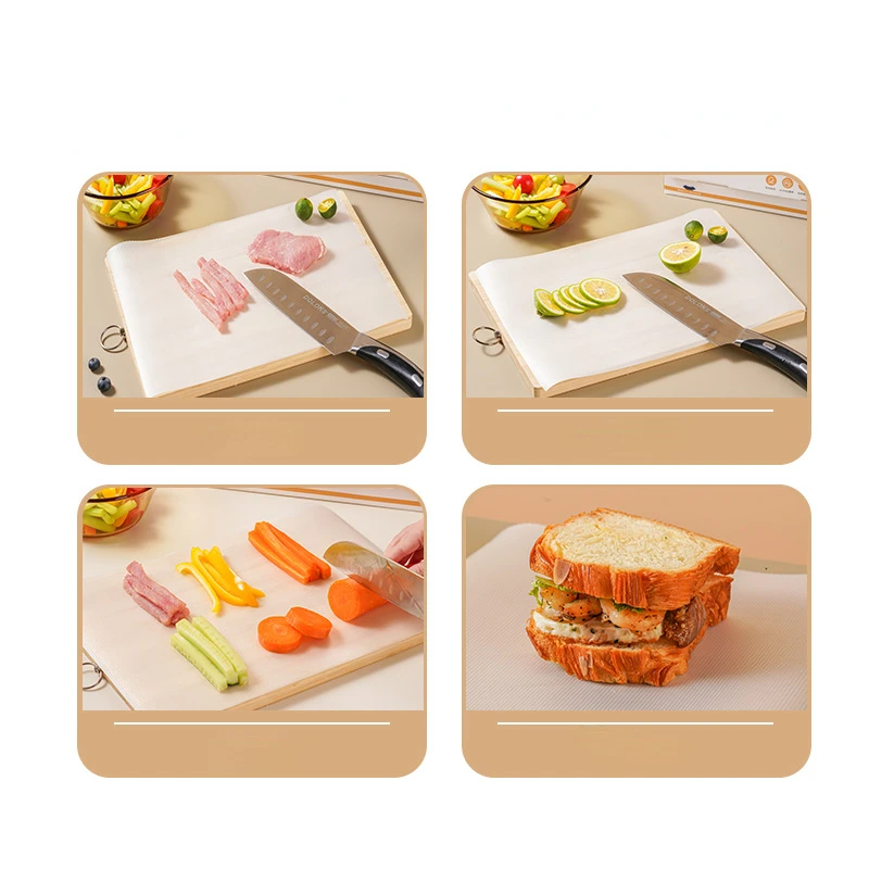 Disposable Free Cutting Board Mat Kitchen Antibacterial Supplementary Food  Fruit Vegetable Cutting Board Plate Mat Paper - AliExpress