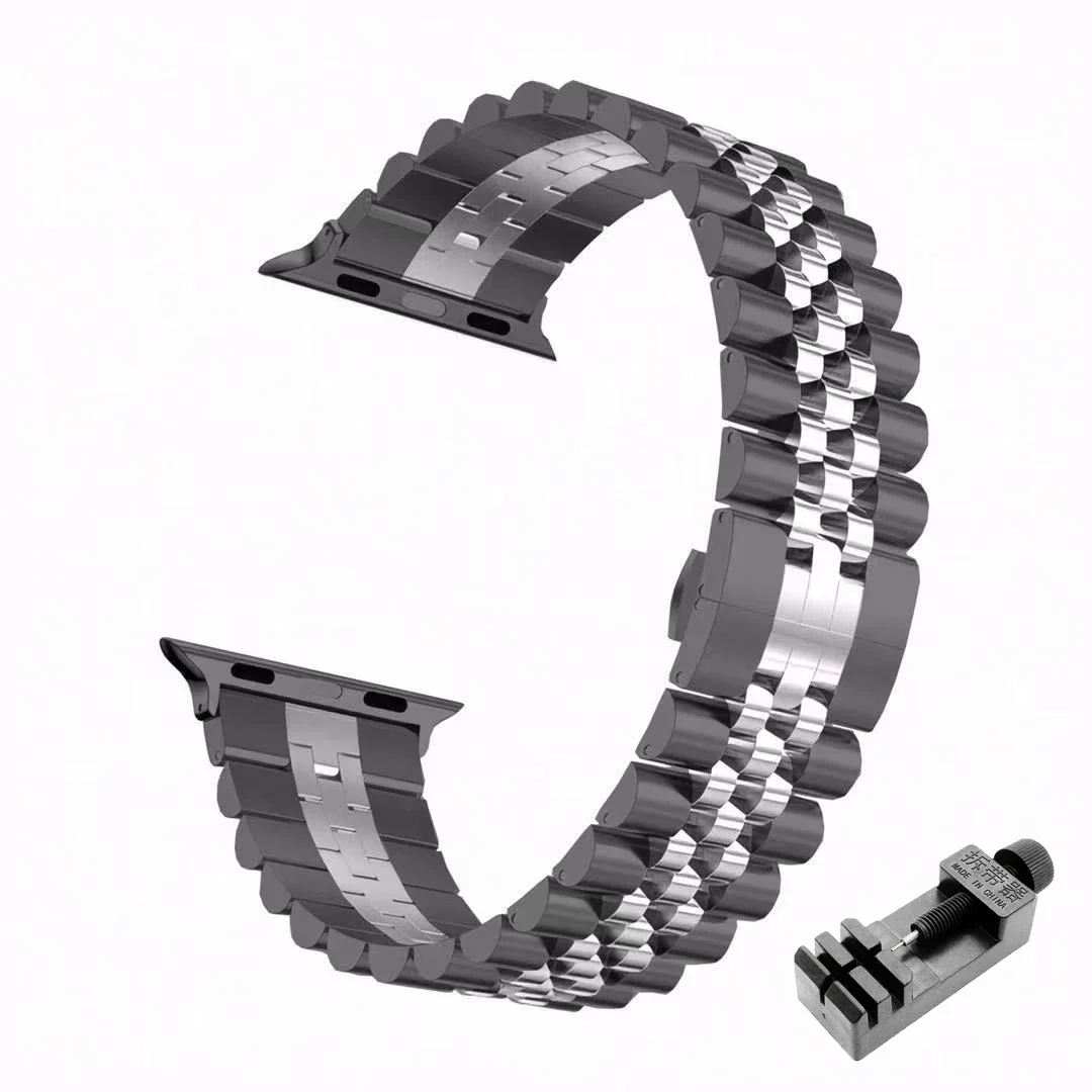 Premium Steel Strap for Apple Watch - Elegant Metal Replacement Bracelet