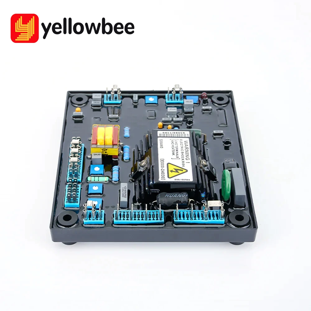 Новый черный автоматический регулятор напряжения AVR SX440 для деталей генератора
