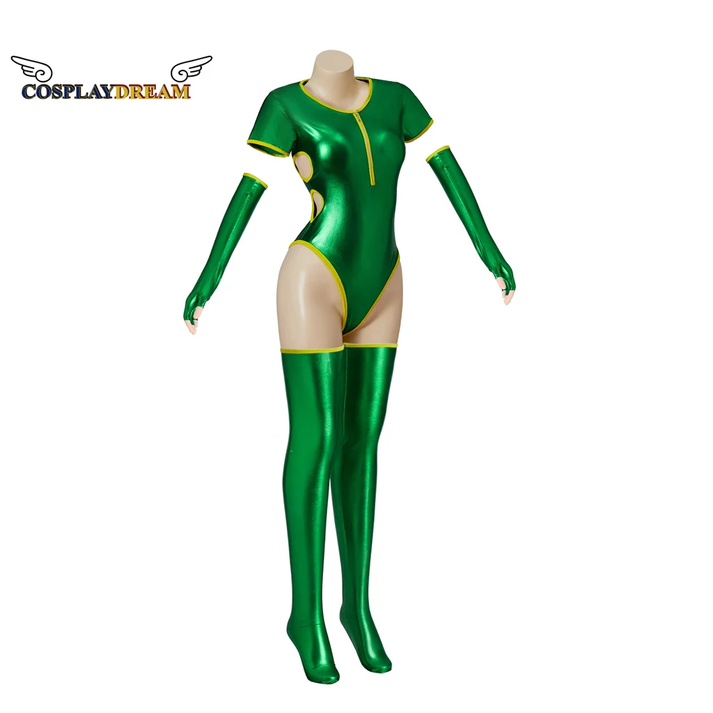 

NEW Game Killer Instinct Black Orchid Cosplay Costume Green Sexy Bodysuit Fighters Women's Jumpsuit Outfits Halloween Party Suit