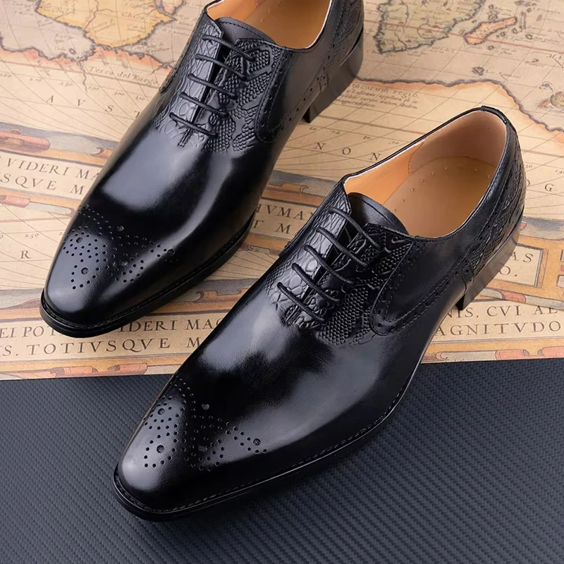 Oxford Shoes Wholesale Genuine Leather Shoes Wholesale Men'S