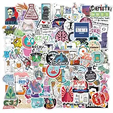 100PCS Laboratory Graffiti Stickers Student Toys Personality Cartoon Decoration Motorcycle Luggage Waterproof Sticker Wholesale