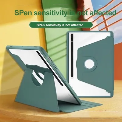 Coque En Acrylique Pour Samsung Galaxy Tab, S9 Fe Plus 12.4, A9 Plus, S9 Fe, S9, S8, S7 Plus 12.4, A8 10.5, Dock Lite 10.4, Porte-Crayon