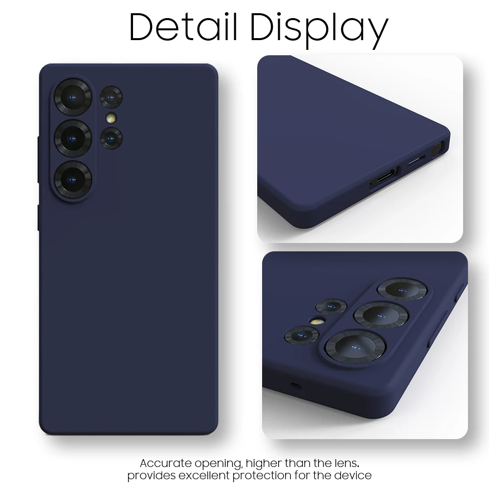 Soft Liquid Silicone Ultra-Thin Shockproof Phone Back Cover