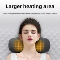 Electric Cervical Massage Pillow Wireless Rechargeable Memory Foam Sleep Aid Pillow Vibration Heating Neck Shoulder Pillows