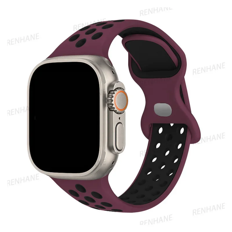 Breathable Silicone Watch Strap Bracelet - Universal Fit