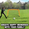 1/2pcs Kids Soccer Goals for Backyard 4x3 ft Portable Soccer Nets Outdoor Sport Training Equipment Soccer Goal with Carrying Bag 6