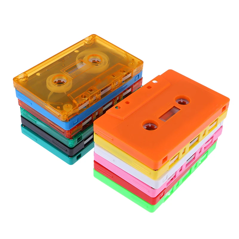 1Pc Color Blank Tape Case, Audio Magnetic Tape Case, Audio Recording Cassette Shell, Dust Box