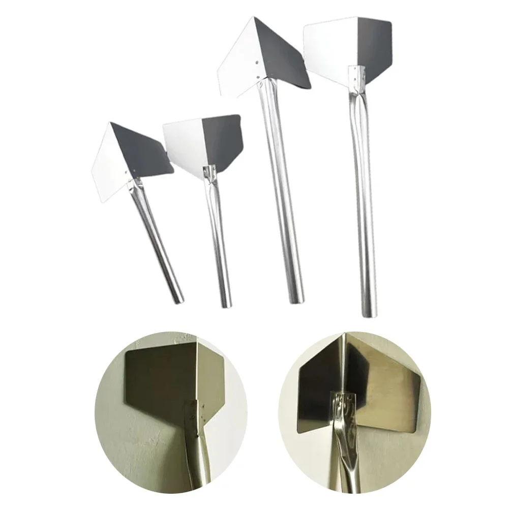 Outdoor Corner Trowel Stainless Steel Garden Metal Handle 90 Degree Drywall Outdoor Corner Trowel Internal/External 1pc bricklaying trowel