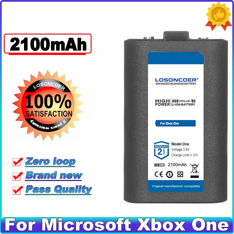 

LOSONCOER 2100mAh Battery For Microsoft Xbox Series X/S, Xbox One, Xbox One S, Xbox One X, Xbox One Elite