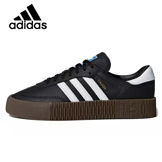 Adidas Oirginals Sambarose Black Skateboarding Shoes for Women B28156