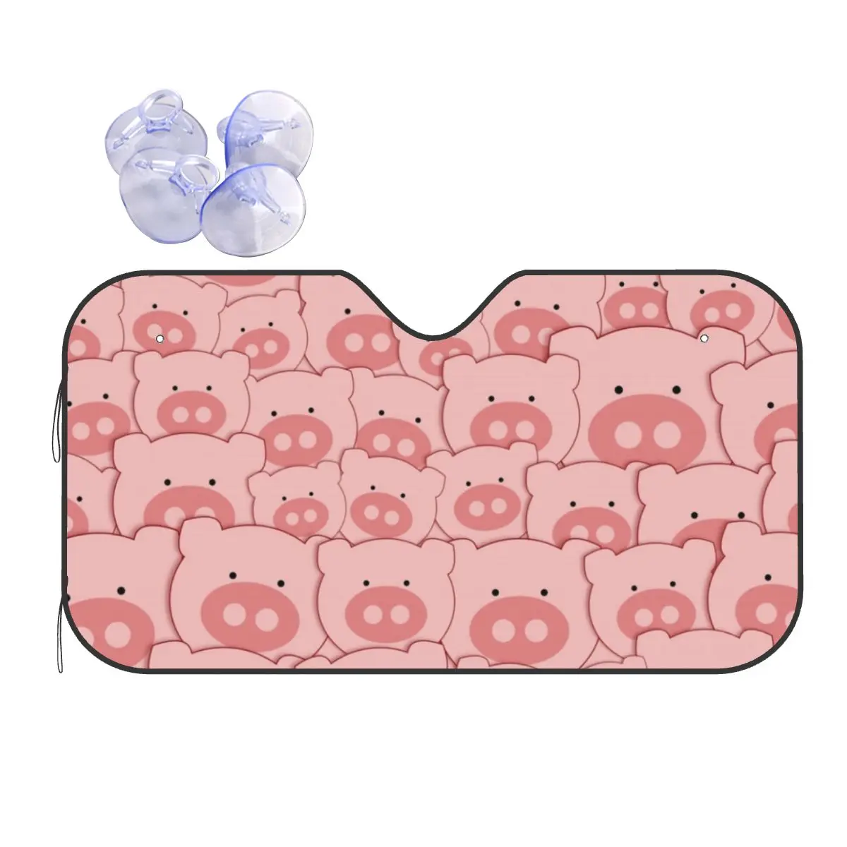 Pink Piggy Pig Parabrezza Parasole Animali Lover Fashion Car Front Window Visor Car Window Parabrezza Cover Protezione Uv