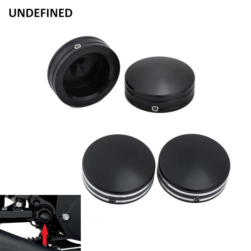 Chcury1 Chrome Rear Axle Blocks For Harley Sportster 1200 & 883 (2005-2014) - 2-Piece Wheel Shaft Cover Set