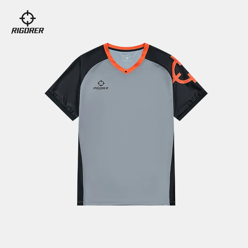 RIGORER Basketball Referee T-shirt Men's And Women's Basketball Training Game Referee Clothing V-neck Breathable Short Sleeve