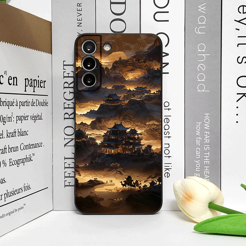 Glowing Butterfly Tree Landscape Frosted Soft Phone Case