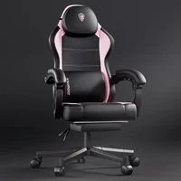 Gaming Chair with Pocket Spring Cushion for Adults, Ergonomic Computer Chair with Footrest and Massage Lumbar Support for Office 1