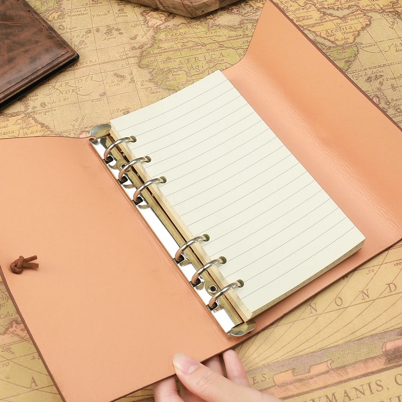 Travelers Vintage Notebook PU Leather Blank Kraft Diary Note Book Journal Sketchbook Stationery School Office Supplies