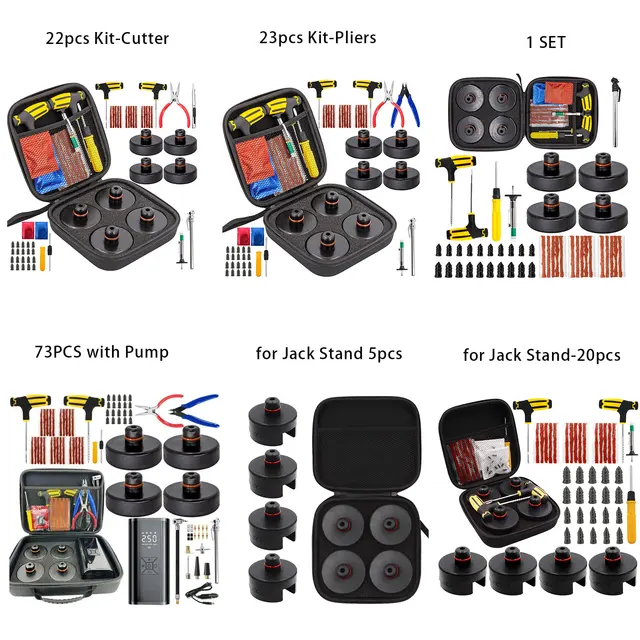 Jack Pad Per Tesla Model 3/S/X/Y - Set 9 Pezzi In Gomma Con Custodia, Protezione Batteria - Foto 7