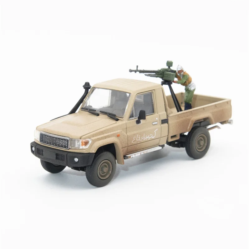 AB 1:64 Yellow Land Cruiser J70 LC79 Pickup Truck 6x6