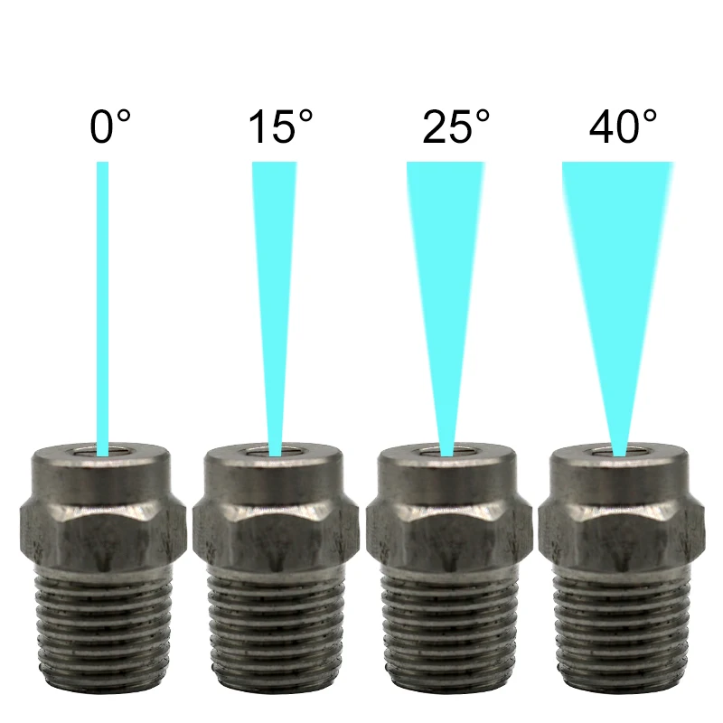 Accessori Per Idropulitrice Ad Alta Pressione Da 1/4 "Punte Per Ugelli Per Ventola A Spruzzo In Acciaio Inossidabile Testa Rotante Turbo