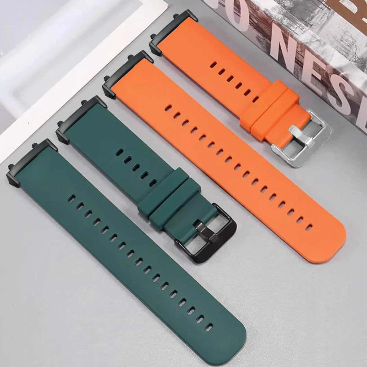 Enhanced Silicone Sport Strap Replacement for Huami Amazfit Watches