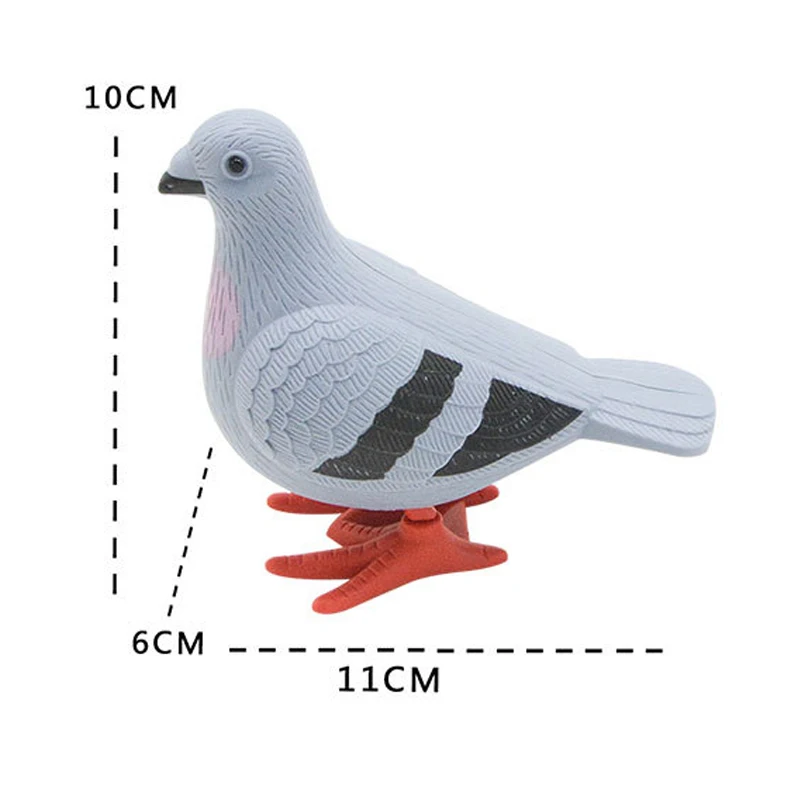Kids Clockwork Toy Jumping Pigeon Simulation Animal Winding Will Jump Baby Toys 2-4 Years Old Gift