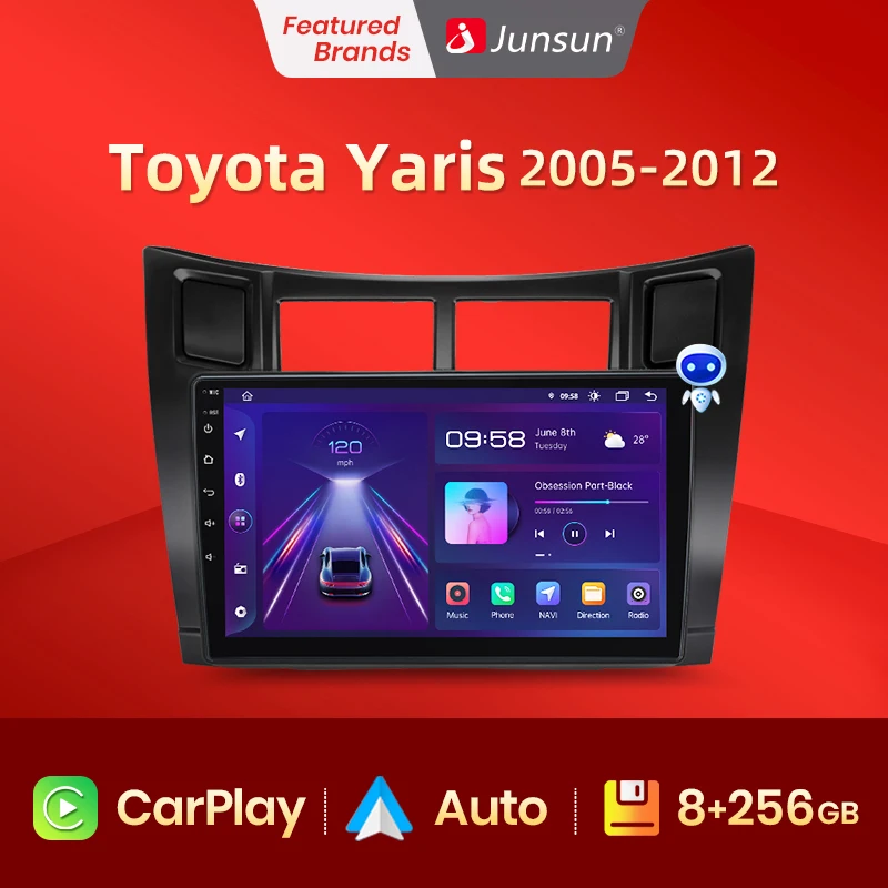 Junsun V1 Pro Car Radio With Screen Multimedia Video Player For Toyota