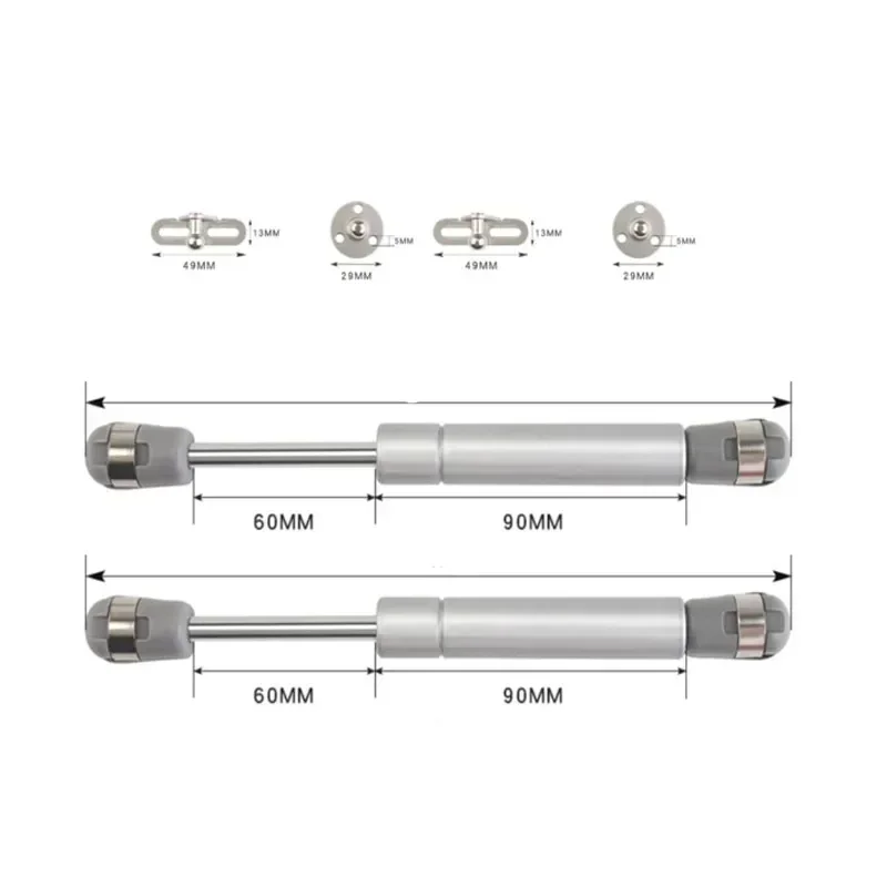 1/2P Cabinet Door Gas Struts 10KG Lift Supports Gas Spring Lid Support Props/Shocks Kitchen Cupboard Hydraulic Hinge Spring