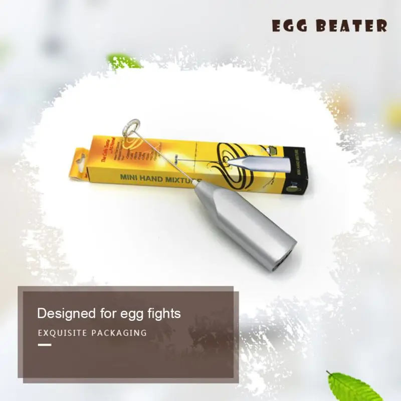 Milk Frother Egg Beater Food Mixer Electric Whisk Handheld Electric Whisk Portable Handle Electric Mixer Drink Milk Egg Frother Foamer Whisk Stirrer Beater Mini Coffee Mixer 20cm Long