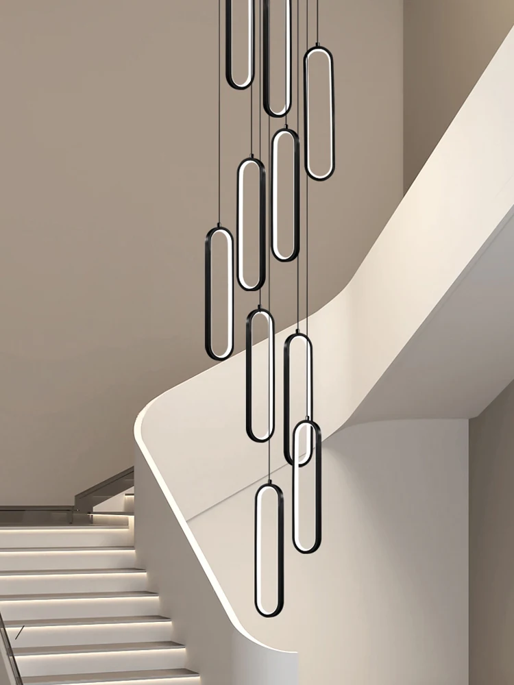 Minimalist Chandelier Nordic Hanging Modern LED Pendant Light Living Room Restaurant Villa Loft Ceiling Staircase Pendant Light pendant lights pendant lamp chandelier lighting