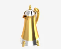 Bouteille d'Eau Chaude Classique Arabe de Longue Durée, en Plastique, Portable, avec Revêtement en Verre, pour Hôtel, Bureau 4