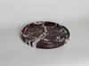 D20x2cm Design Luxury Red Round Rosa Levanto Marble Tray Holder Collection Jewellery Display Serving Tray Jewelry Storage 4