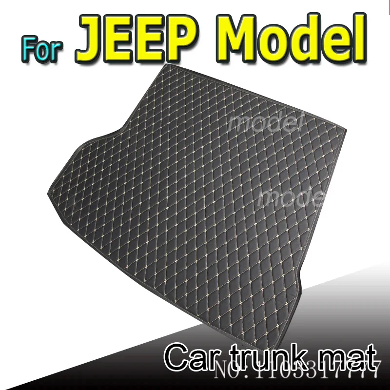 

Водонепроницаемый коврик для багажника автомобиля для JEEP Wrangler Sport, 4 двери, Sahara Commander, 5 сидений, классический Коврик для груза Cherokee, ковры для багажника