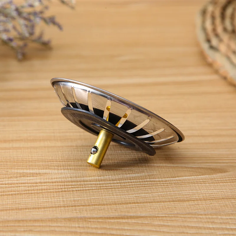 1Pcs Stainless Steel Replacement Strainer 79mm Kitchen Water Basin Sink Drainer Strainer Leach Basket Waste Plug Stopper Filter