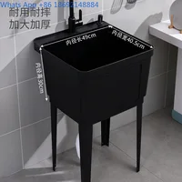 อ่างล้างผ้า อ่างล้างหน้า อ่างล้างจาน อเนกประสงค์ สำหรับใช้ในบ้าน ระเบียง หรือกลางแจ้ง แบบเรียบง่าย ผลิตจากพลาสติก 2