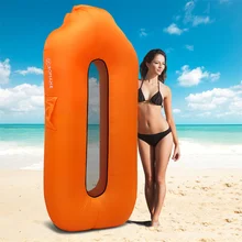 

Portable Camping Chair Double Layer Inflatable Lounger Couch Anti-Air Leaking Sofa Hammock Travel Sleeping Bag Compression Sacks