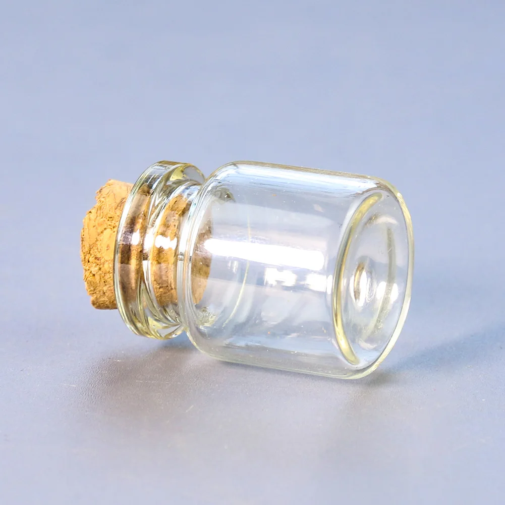 Glass Bottles Mini Glass Bottles 2PCS Cork Glass Bottle Drift Bottle Wishing Wall Decoration Ornaments Sand Painting Sample Collection Small