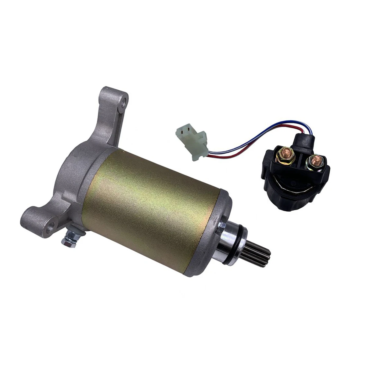 

18756 Starter & Relay Solenoid for Yamaha Warrior 350 YFM350 1987-2004 1UY-81800-51-00 9T