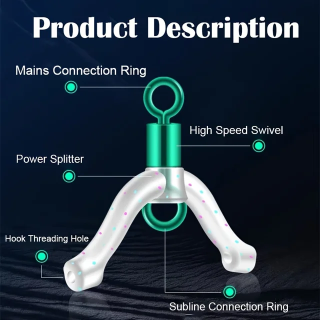30pcs Fishing PVC Anti-Tangle 8-Shaped Swivel Connectors, Fishing Line Splitter for Secure Rigging 4