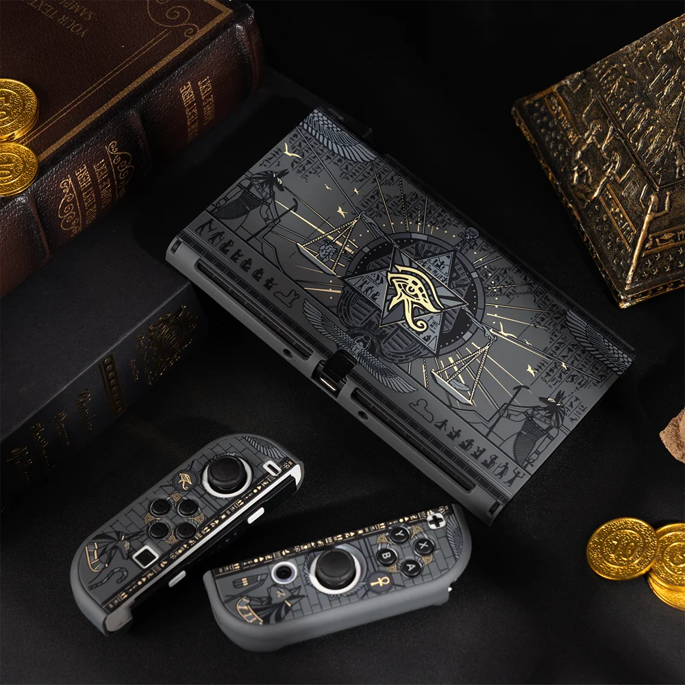 Capa de Cristal para Nintendo Switch Oled ns Joy-con Controlador de Proteção da Pele Case Protetor Completo - Image 2
