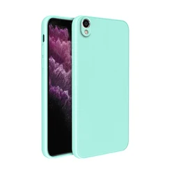 Original Luxury Ultrathin Liquid Silicone Camera Protect Case with Square Design for OPPO R9S (Light Green)
