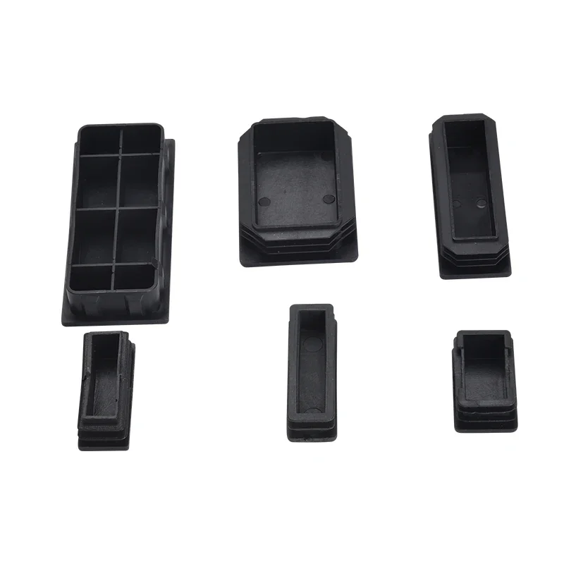 Pipe tube plugs rectangular blanking end caps furniture tables chairs foot pads protectors pipe plugs