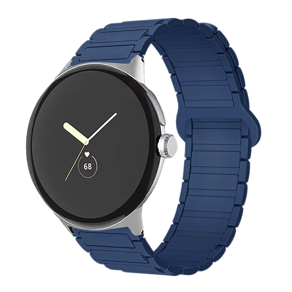 Magnetic Silicone Sport Band - Versatile 45mm Watchband Bracelet Accessory