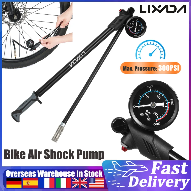LIXADABikeAirShockPumpwithPressureGauge300PSIHighPressureBikeTireInflatorPumpfor.jpg
