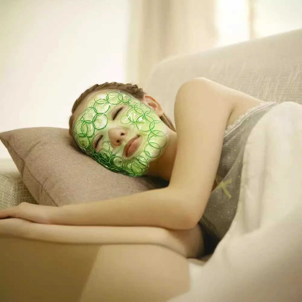 Cold Gel Face Mask Cooling Ice Face Eye Mask Reduce Face Puff Face Eye Masks for Woman Sleeping Pressure Headaches Skin Care